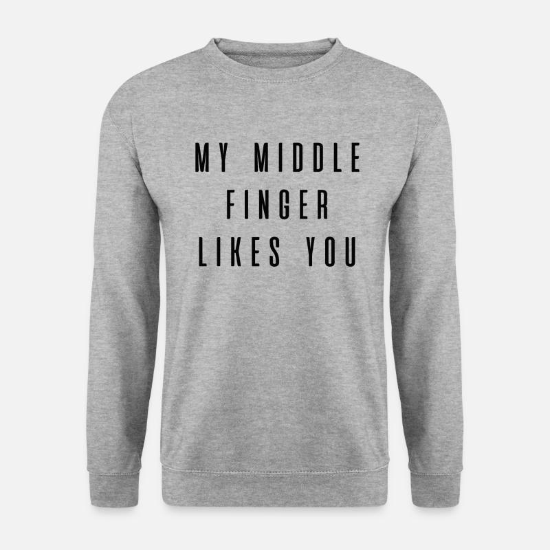 Middle finger middle finger - Unisex Sweatshirt - salt & pepper