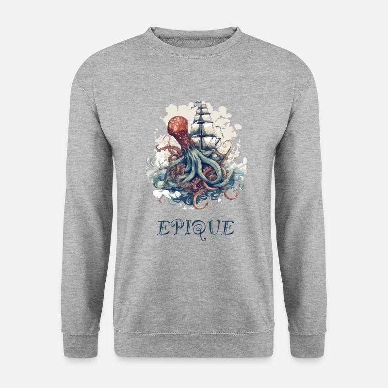 Octopus Combat - Unisex Sweatshirt - salt & pepper