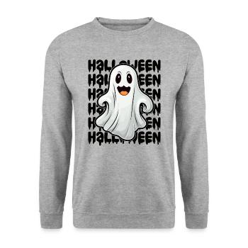 Design d’Halloween effrayant pour la prochaine fête - Sweat-shirt Unisexe - gris chiné - Devant - Alina (178cm) & Michal (187cm)
