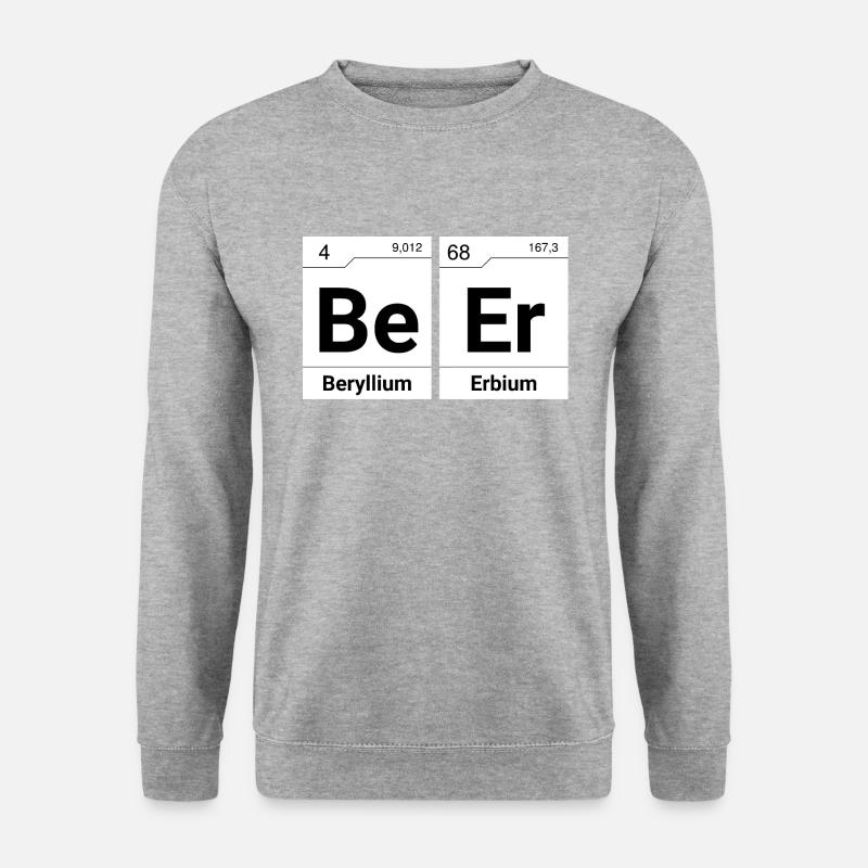 Beer periodic table elements - Unisex Sweatshirt - salt & pepper