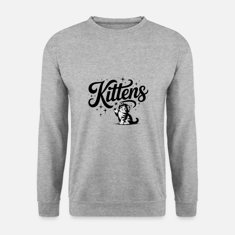 Kittens - Cute Pet Cat Design - Unisex Sweatshirt - salt & pepper