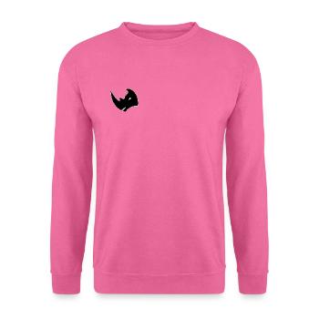 Logo de la tête de rhinocéros - Sweat-shirt Unisexe - rose - Devant
