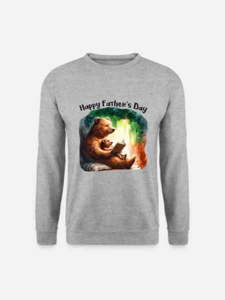 Bester Papa der Welt Vatertag - Unisex Pullover - Weißgrau meliert