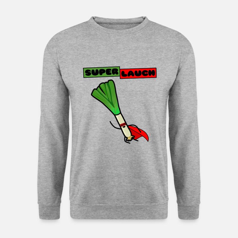 Super Lauch - Unisex Pullover - Weißgrau meliert