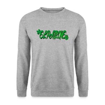 El Patrone one - Unisex Pullover - Weißgrau meliert - Vorne - Alina (178cm) & Michal (187cm)