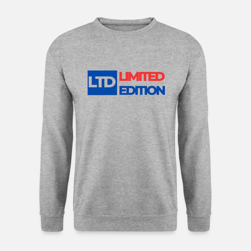 Limited Edition - Unisex Pullover - Weißgrau meliert