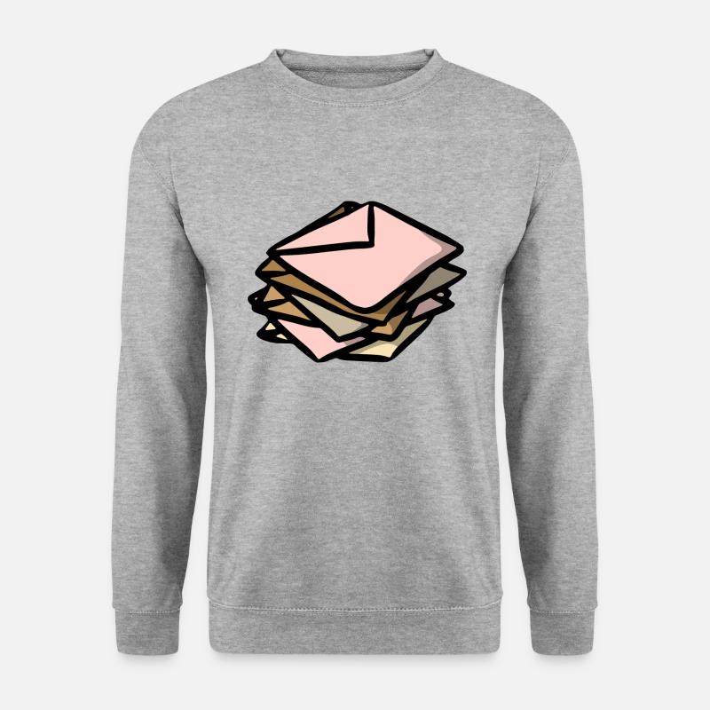 Letters letters envelope - Unisex Sweatshirt - salt & pepper