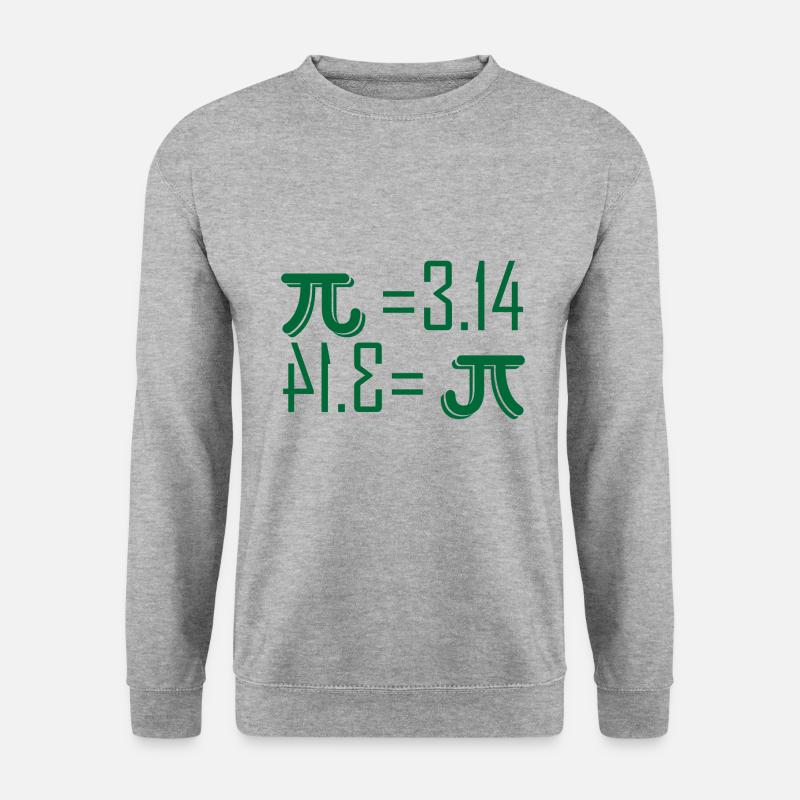 Pi 3,14 Pi Day Geschenk - Unisex Pullover - Weißgrau meliert