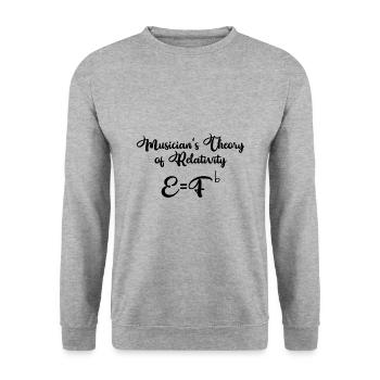 Musique Music Formule Physique Formule Cadeau - Sweat-shirt Unisexe - gris chiné - Devant - Alina (178cm) & Michal (187cm)