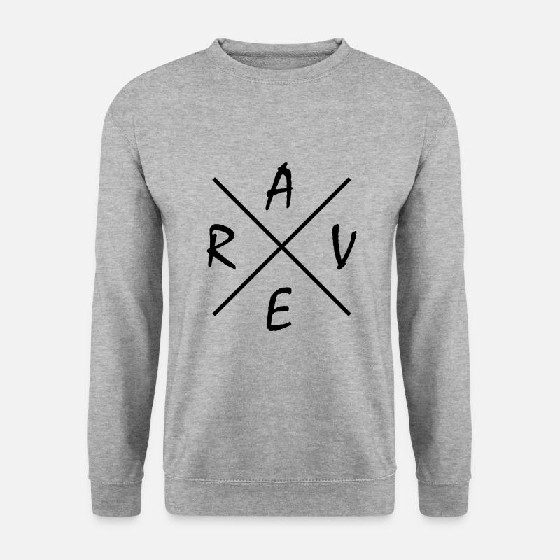 Rave Music Geschenk - Unisex Pullover - Weißgrau meliert
