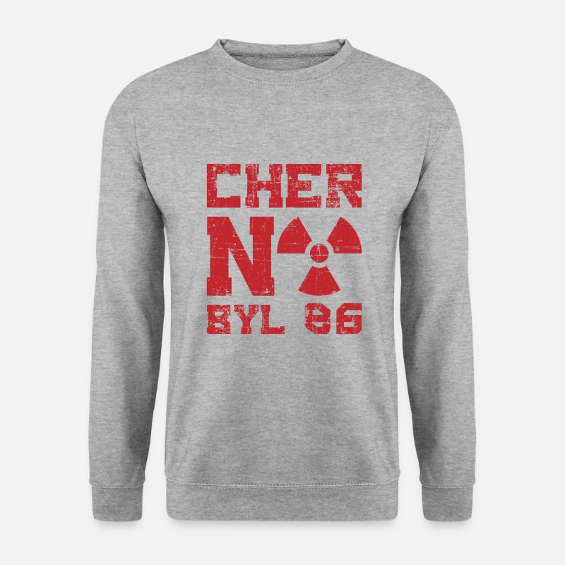 Tschernobyl 1986 Atomkraftwerk Geschenk - Unisex Pullover - Weißgrau meliert