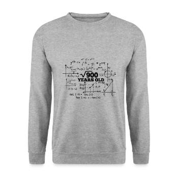 30 Years Mathe Geschenk - Unisex Pullover - Weißgrau meliert - Vorne - Alina (178cm) & Michal (187cm)