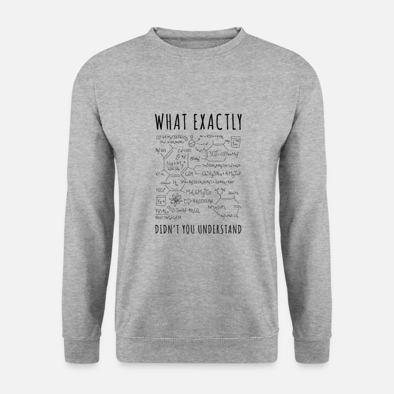 Chemistry Stufium student saying gift - Unisex Sweatshirt - salt & pepper