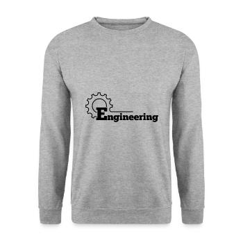 Ingénierie Ingénieur Engrenage Cadeau - Sweat-shirt Unisexe - gris chiné - Devant - Alina (178cm) & Michal (187cm)