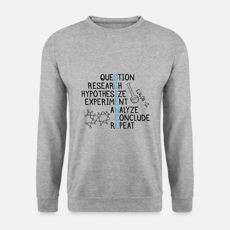 Science Geschenk - Unisex Pullover - Weißgrau meliert