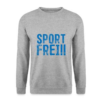Sport Frei Ostalgie Nostalgie Osten Ossi Geschenk - Unisex Pullover - Weißgrau meliert - Vorne - Alina (178cm) & Michal (187cm)