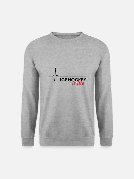Ice hockey is life - Unisex Sweatshirt - salt & pepper