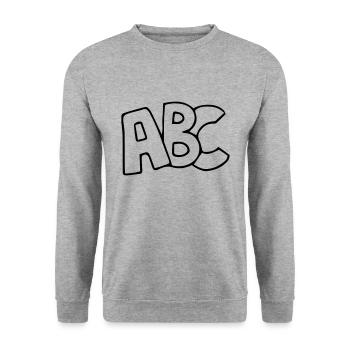 ABC Back to School First Graders - Unisex Sweatshirt - salt & pepper - Front - Alina (178cm) & Michal (187cm)