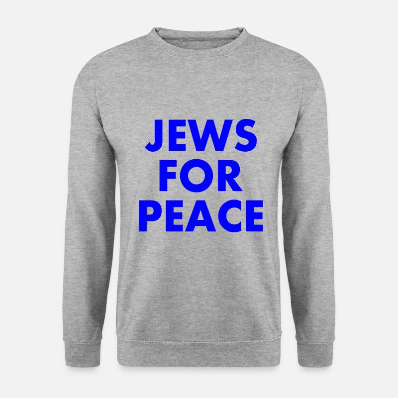 Jews for peace - Unisex Pullover - Weißgrau meliert