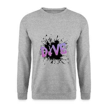 Tauchen Taucher Diving Scuba Diver - Unisex Pullover - Weißgrau meliert - Vorne - Alina (178cm) & Michal (187cm)