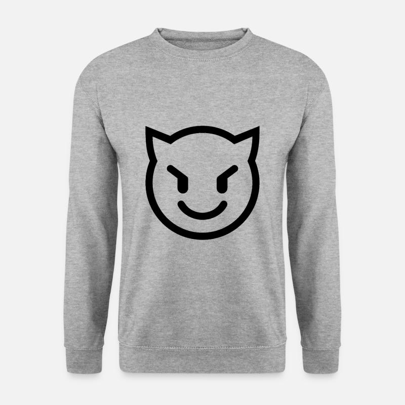 Teufel - Unisex Pullover - Weißgrau meliert