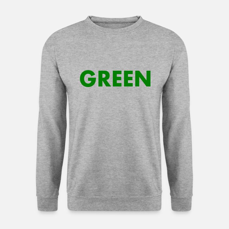 Green - Unisex Pullover - Weißgrau meliert