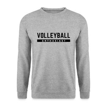 Passionné de volley-ball - Sweat-shirt Unisexe - gris chiné - Devant - Alina (178cm) & Michal (187cm)