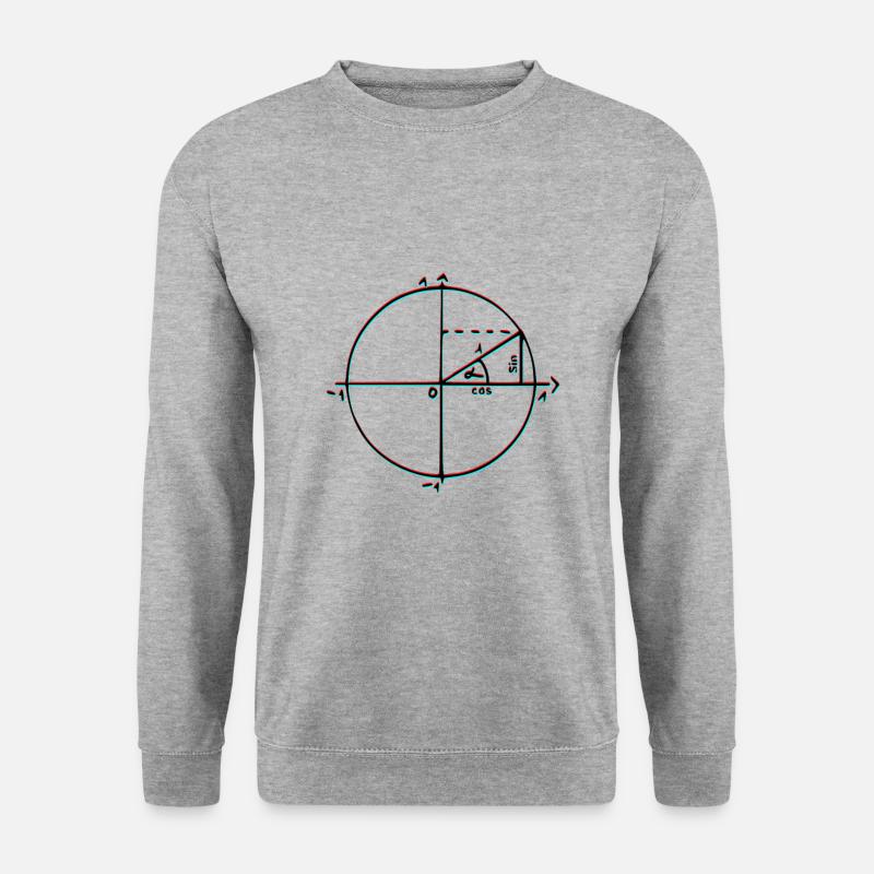 einheitskreis - Unisex Pullover - Weißgrau meliert