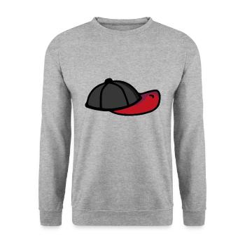Baseball Cap Mütze - Unisex Sweatshirt - salt & pepper - Front - Alina (178cm) & Michal (187cm)
