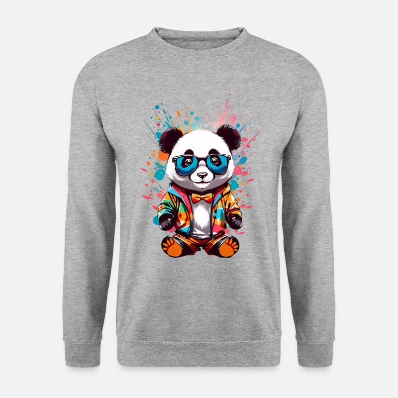 Cool Panda - Unisex Sweatshirt - salt & pepper