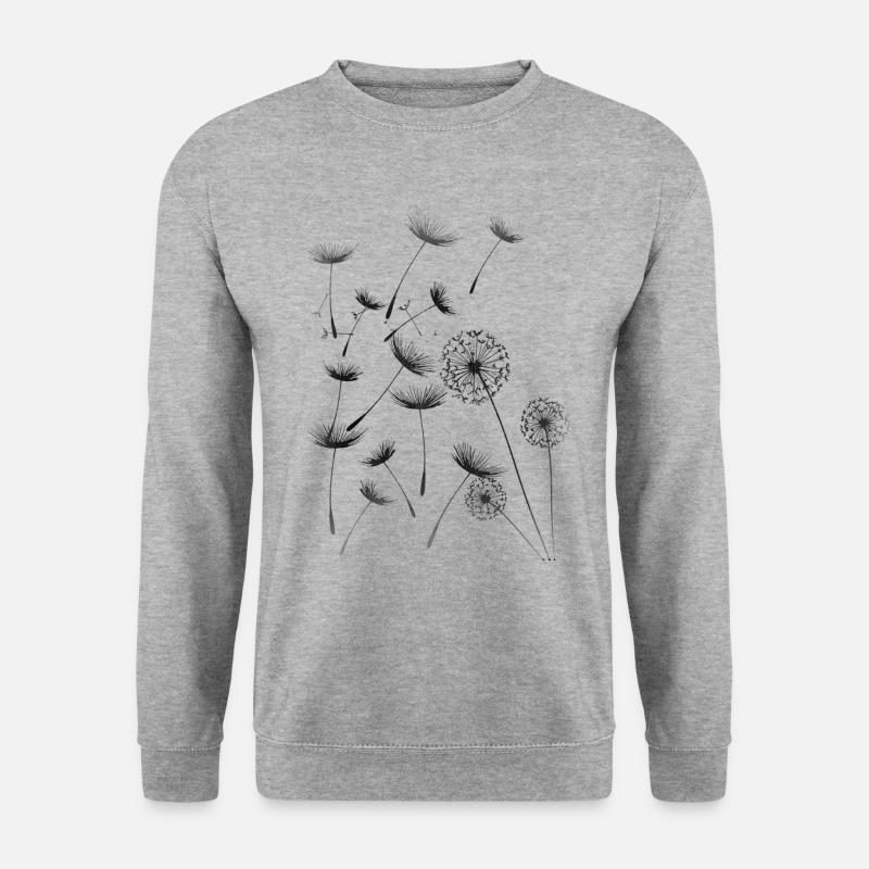 Pusteblume - Unisex Pullover - Weißgrau meliert