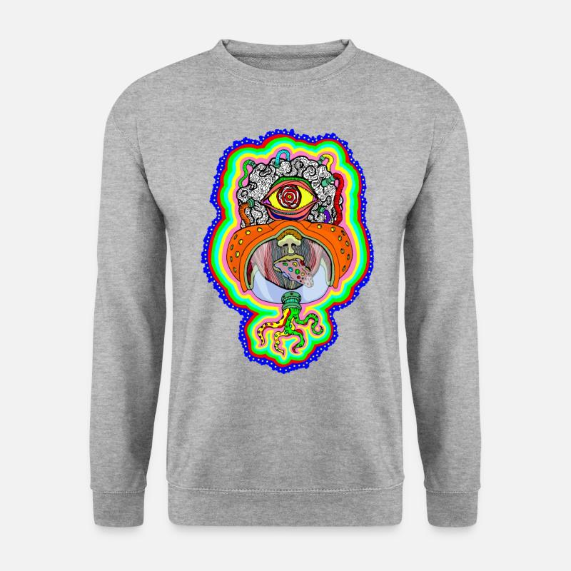 PSYCHO brain - Unisex Sweatshirt - salt & pepper