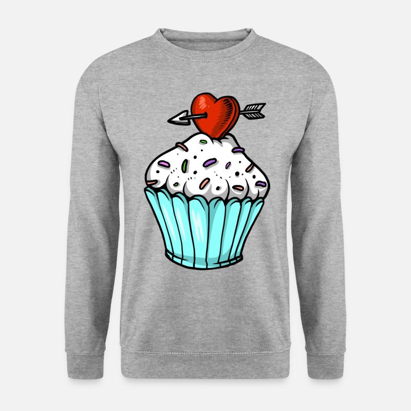 cupcake - Unisex Pullover - Weißgrau meliert