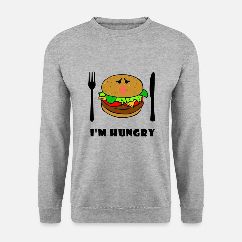 Hamburger - Unisex Pullover - Weißgrau meliert