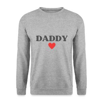 Best Daddy Ever - Unisex Sweatshirt - salt & pepper - Front - Alina (178cm) & Michal (187cm)