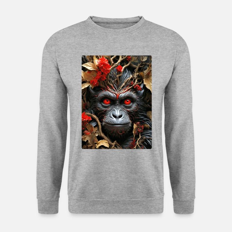 Spooky Plants Monkey 1.11 - Unisex Sweatshirt - salt & pepper