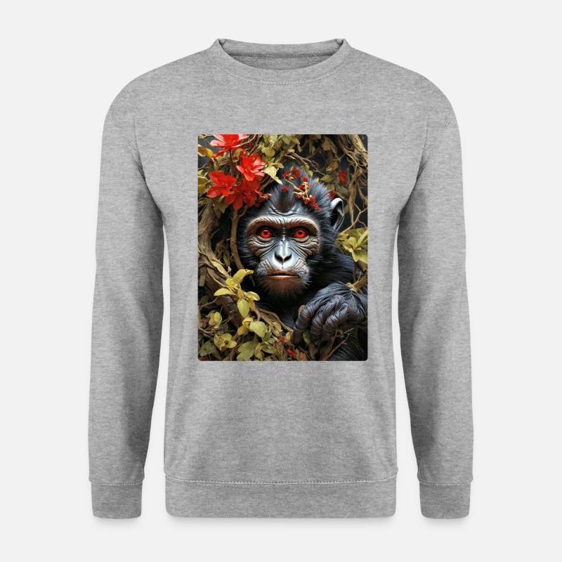 Spooky Plants Monkey 1.13 - Unisex Sweatshirt - salt & pepper