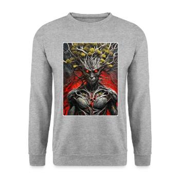 Plantes effrayantes Alien 1.4 - Sweat-shirt Unisexe - gris chiné - Devant - Alina (178cm) & Michal (187cm)