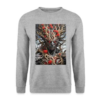 Spooky Plants 1.5 - Unisex Sweatshirt - salt & pepper - Front - Alina (178cm) & Michal (187cm)