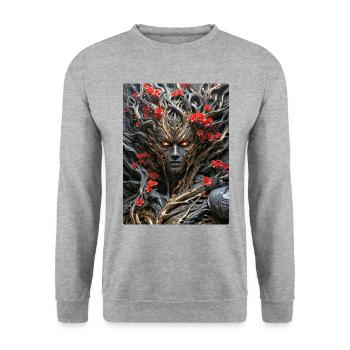 Spooky Plants 1.18 - Unisex Sweatshirt - salt & pepper - Front - Alina (178cm) & Michal (187cm)