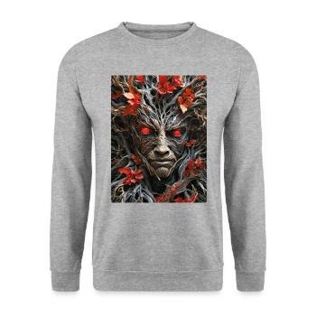 Spooky Plants 1.13 - Unisex Sweatshirt - salt & pepper - Front - Alina (178cm) & Michal (187cm)