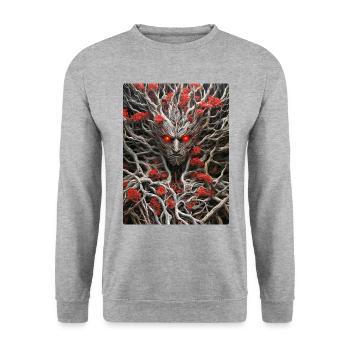 Spooky Plants 1.15 - Unisex Sweatshirt - salt & pepper - Front - Alina (178cm) & Michal (187cm)