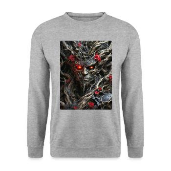 Spooky Plants 1.17 - Unisex Sweatshirt - salt & pepper - Front - Alina (178cm) & Michal (187cm)