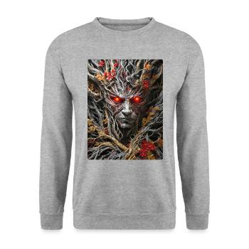 Spooky Plants 1.14 - Unisex Sweatshirt - salt & pepper - Front - Alina (178cm) & Michal (187cm)
