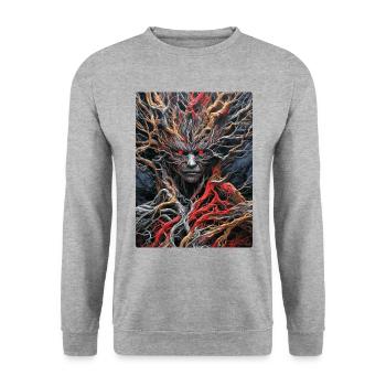 Spooky Plants 1.11 - Unisex Sweatshirt - salt & pepper - Front - Alina (178cm) & Michal (187cm)