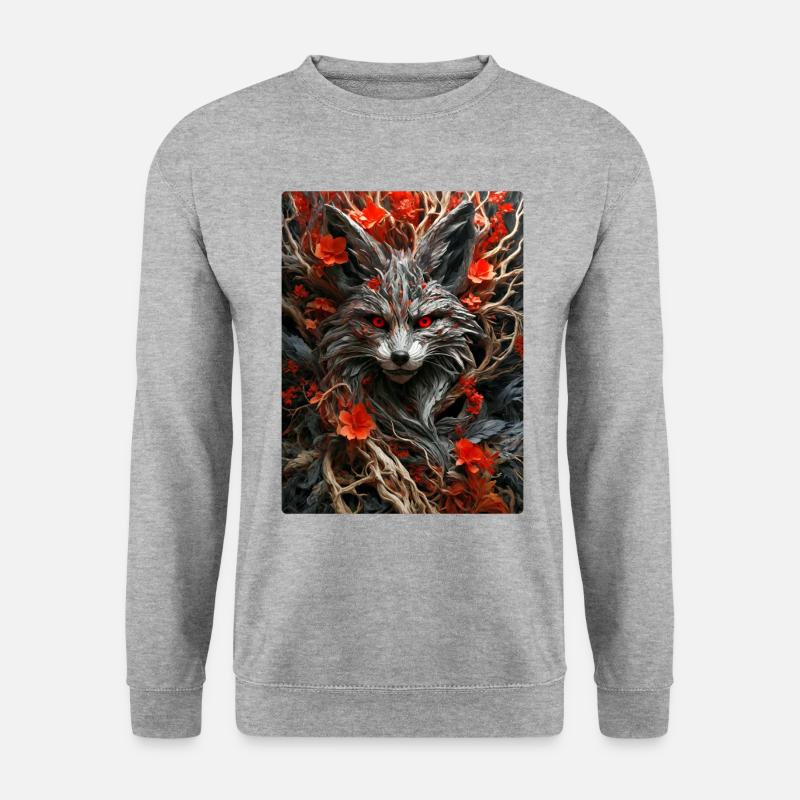 Spooky Plants Fox 1.1 - Unisex Sweatshirt - salt & pepper