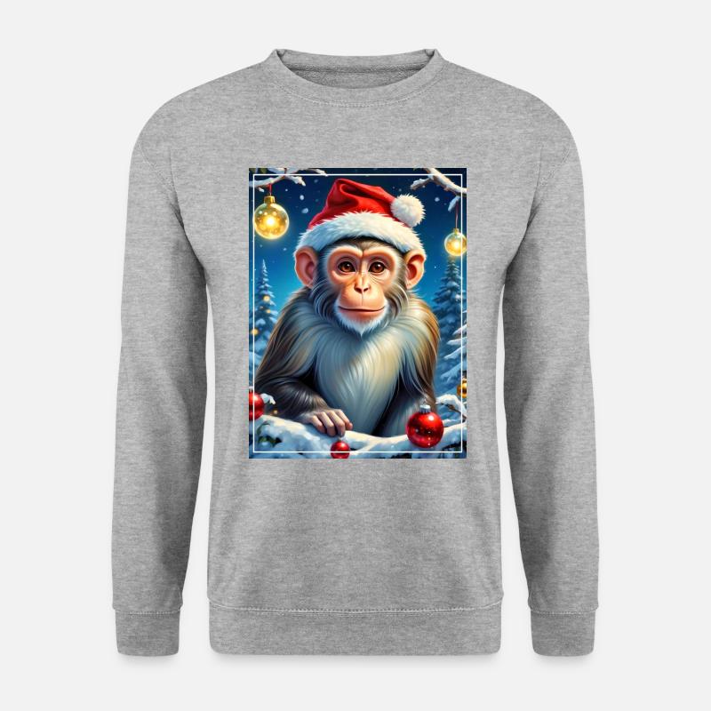 Winter Landscape Monkey 1.1 - Unisex Sweatshirt - salt & pepper