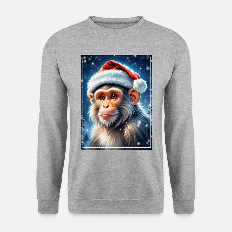 Winter Landscape Monkey 1.3 - Unisex Sweatshirt - salt & pepper