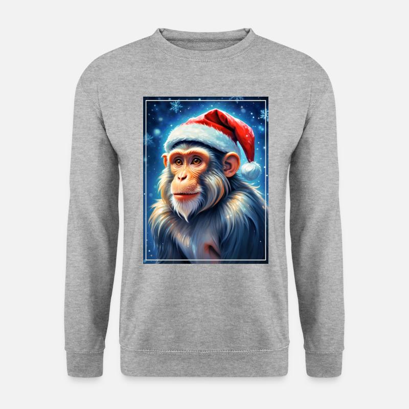 Winter Landscape Monkey 1.4 - Unisex Sweatshirt - salt & pepper