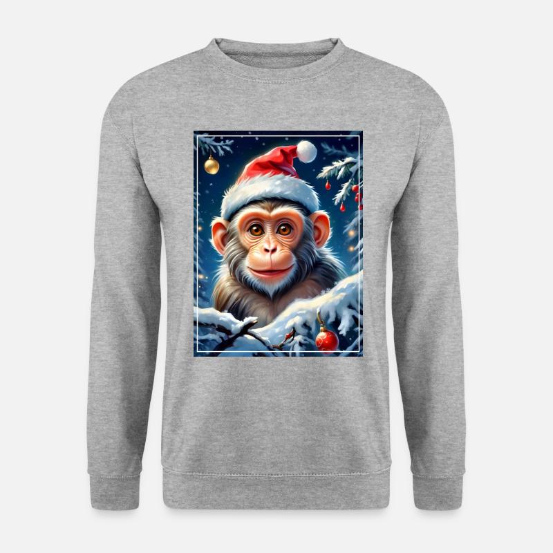 Winter Landscape Monkey 1.12 - Unisex Sweatshirt - salt & pepper